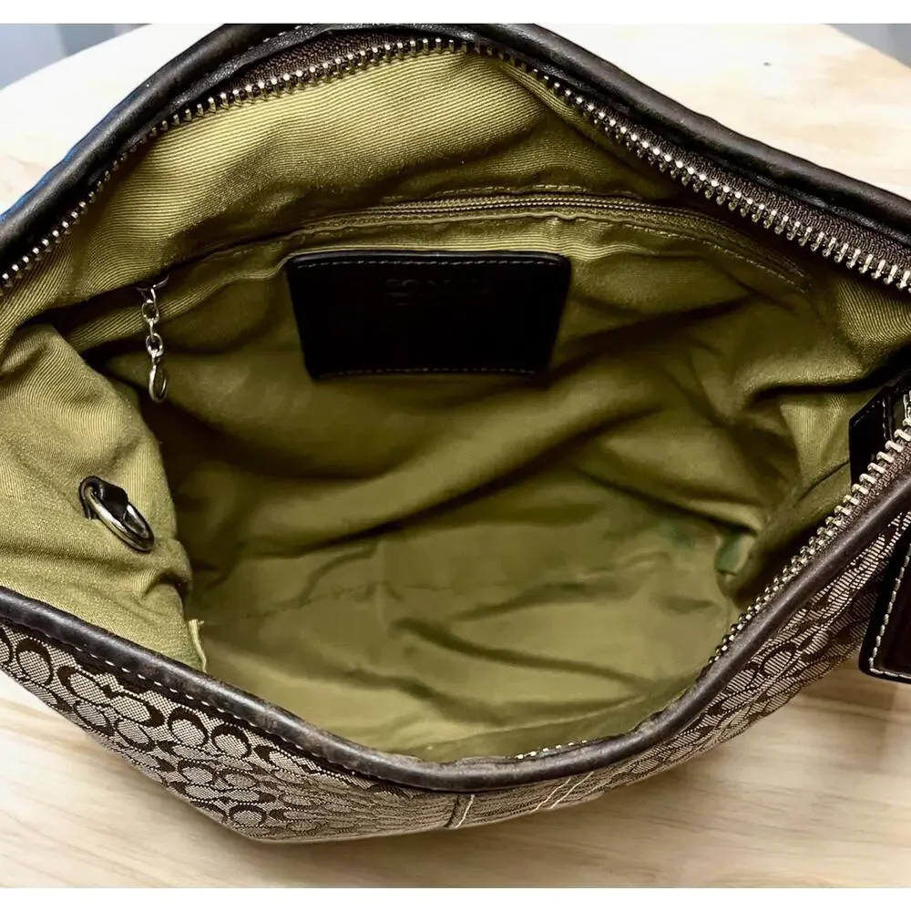 Y2K Coach F10944 Mini Signature Duffle Bag & Wristlet